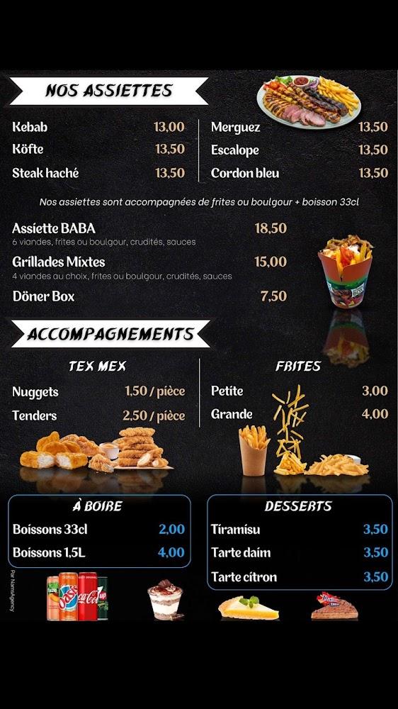 Chez Baba - Menu Image 2